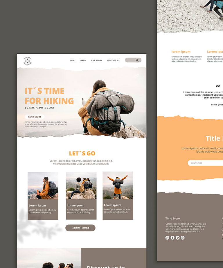 Hiking Business Website