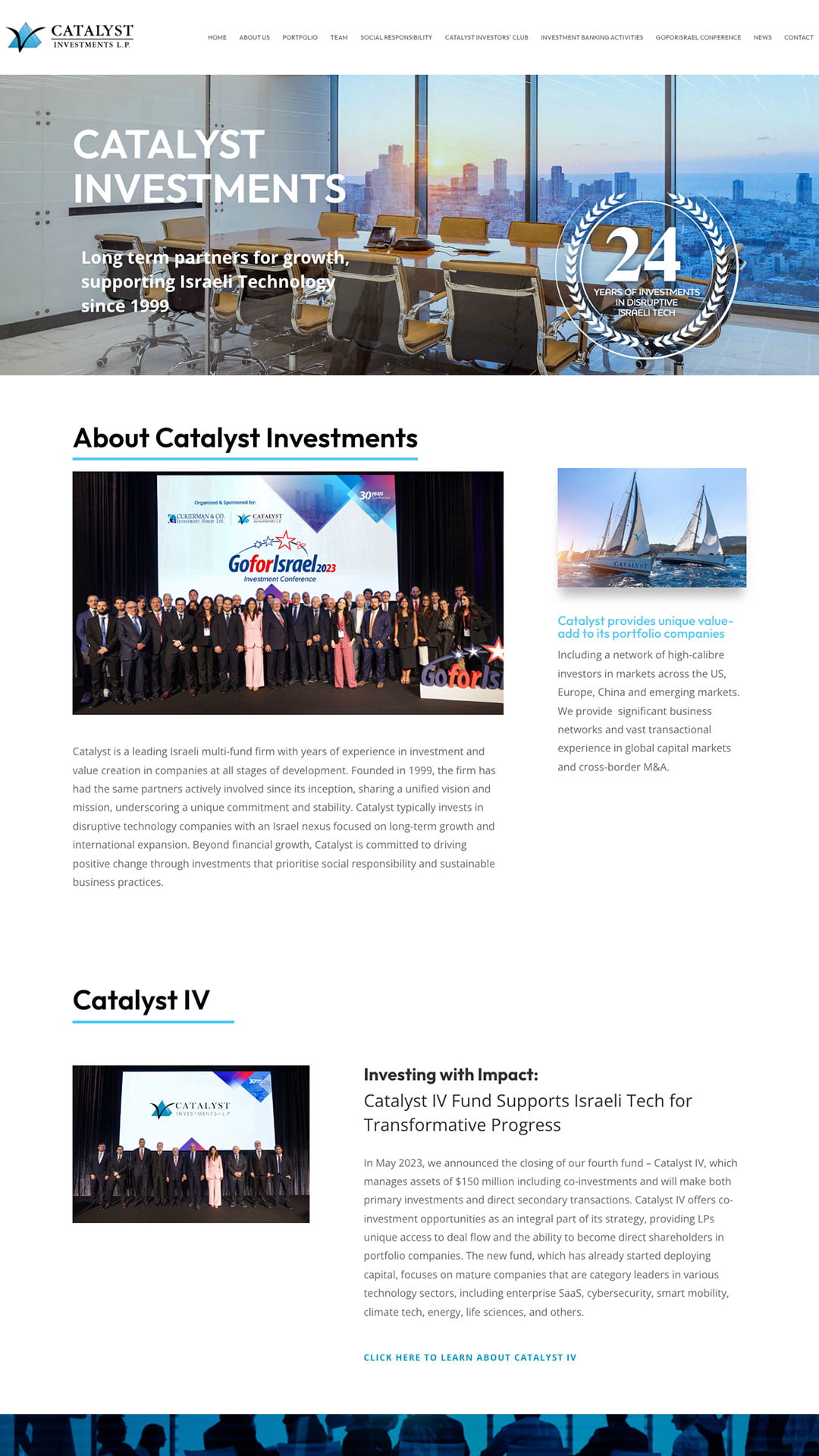 Catalyst Investments Website Redesign