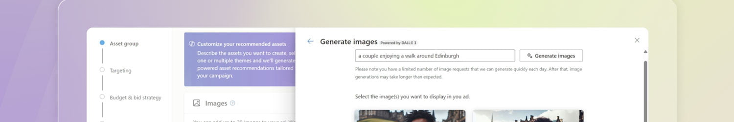 Microsoft Ads Ad Creation Generative AI