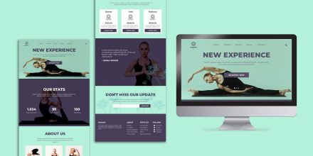 Yoga Website Design Mockup